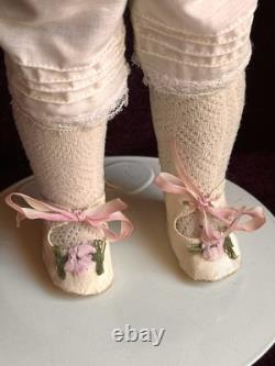 Vintage All Porcelain 19 Reproduction of Antique French Bru Circle Dot Doll