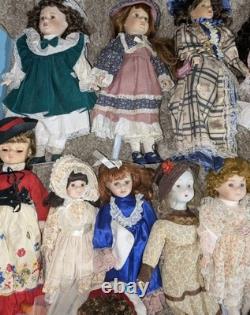 Vintage And Antique Porcelain Bisque Doll Collection