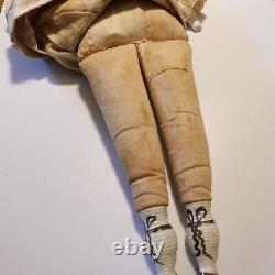 Vintage Antique 16 Porcelain China Doll with Cloth Body