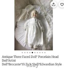 Vintage/Antique Ali Hansen Three Face Porcelain Doll