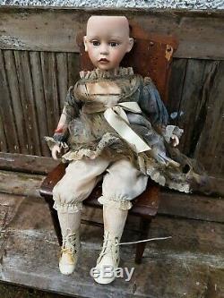 Vintage Antique Bisque porcelain doll