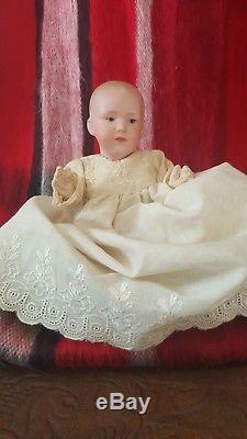 Vintage Antique German Bisque Baby Doll Miniature porcelain Germany handmade
