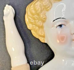 Vintage Antique Glazed Porcelain Head-Hands-Feet Doll No Cracks or Chips 22