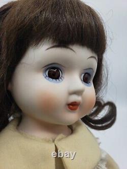 Vintage Antique Porcelain Doll Marked Taishan China Brown Hair & Eyes Vtg RARE