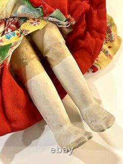 Vintage / Antique Porcelain Girl Asian Folk Doll 18 Lovely