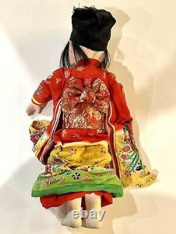 Vintage / Antique Porcelain Girl Asian Folk Doll 18 Lovely