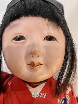 Vintage / Antique Porcelain Girl Asian Folk Doll 18 Lovely