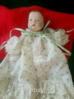 Vintage/Antique Porcelain Head & Hands Baby Girl Doll