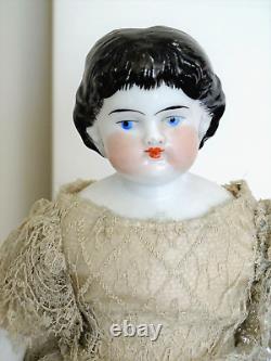 Vintage Antique Reproduction 13 China Head Highland Mary withExposed Ears