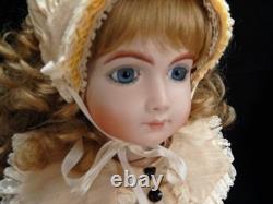 Vintage Antique Reproduction Porcelain doll 15AT A Thuiller 23 Head by Cross