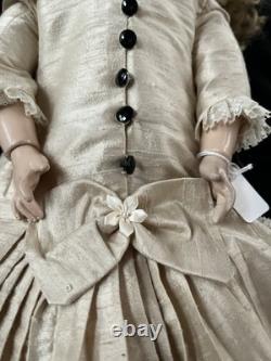 Vintage Antique Reproduction Porcelain doll 15AT A Thuiller 23 Head by Cross