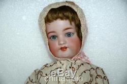 Vintage Antique Simon Halbig 21 Bisque Ceramic & Composite Doll & Clothes