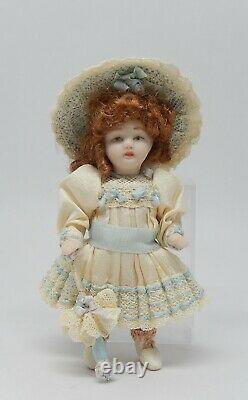Vintage Antique Victorian Porcelain Girl Doll Artisan Dollhouse Miniature 112