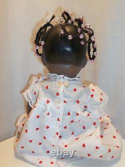 Vintage Armand Marseille Germany 351/4K porcelain Bisque Black Baby Doll Braids