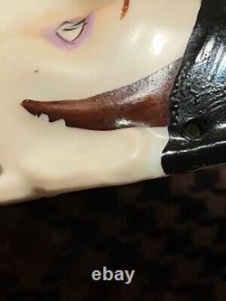 Vintage Art Deco Porcelain Half Face Doll Flapper Era Germany