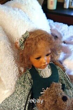 Vintage Artist Doll Whitney By Donna Rubert Singed Helen With Waxy Finish