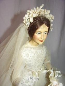 Vintage Artist Most Beautiful Bride Doll Wire Frame 17 1/2 Tall Gorgeous