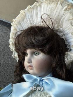 Vintage Artist Reproduction of Antique French Bru Jne 18 Doll Porcelain Signed
