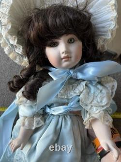 Vintage Artist Reproduction of Antique French Bru Jne 18 Doll Porcelain Signed