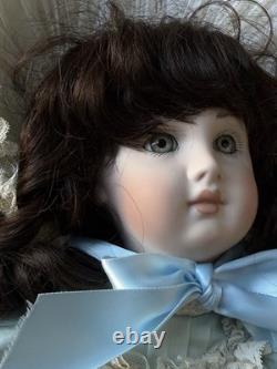 Vintage Artist Reproduction of Antique French Bru Jne 18 Doll Porcelain Signed