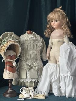 Vintage Artist Reproduction of Antique French Bru Jne 20 Doll Porcelain Head