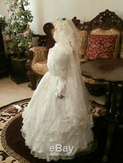 Vintage Ashley Belle Bride Doll Collector Item Large 42 Inch New One Of Kind