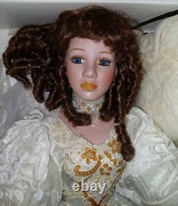 Vintage Ashley Belle Doll Large 40 Inch Porcelain W Umbrella. Fine Bisque With Box