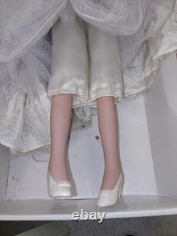 Vintage Ashley Belle Doll Large 40 Inch Porcelain W Umbrella. Fine Bisque With Box