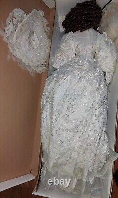 Vintage Ashley Belle Doll Large 40 Inch Porcelain W Umbrella. Needs Restoration