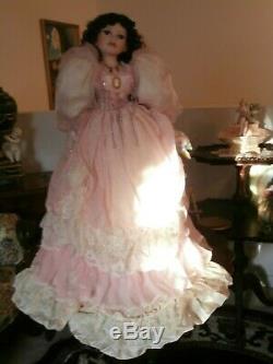 Vintage Ashley Belle Victorian Style Doll Large 28 Inch New Bisque Porcelain