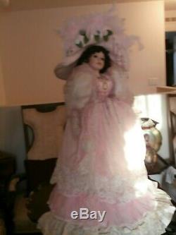 Vintage Ashley Belle Victorian Style Doll Large 28 Inch New Bisque Porcelain