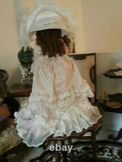 Vintage Ashley Belle Victorian Style Doll Large 29 Inch New Bisgue Porcelain
