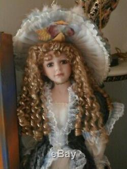 Vintage Ashley Belle Victorian Style Doll Large 36 Inch New Bisgue Porcelain