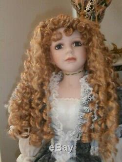 Vintage Ashley Belle Victorian Style Doll Large 36 Inch New Bisgue Porcelain