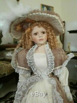 Vintage Ashley Belle Victorian Style Doll Large 36inchnew Bisgue Porcelain