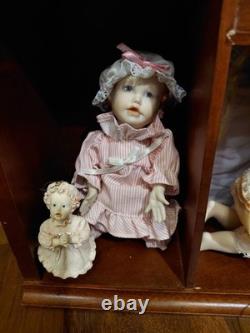Vintage Ashton Drake Picture Perfect Miniature (11) Dolls+Ornaments In Wood Ho