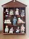 Vintage Ashton Drake Picture Perfect Miniature Porcelain Dolls, Wood Frame