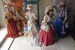 Vintage Avon Mrs Albee Presidents Club Porcelain Doll Set Of 13 Mib