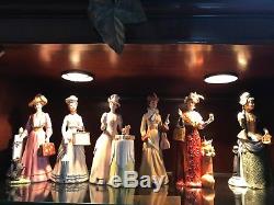 Vintage Avon Mrs Albee Presidents Club Porcelain Doll set of 10