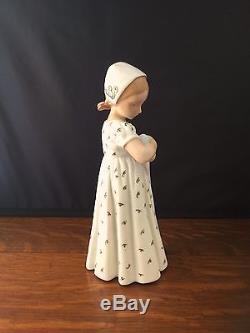Vintage B&G Bing Grondahl MARY Girl with Doll 1721 Porcelain Denmark Figurine