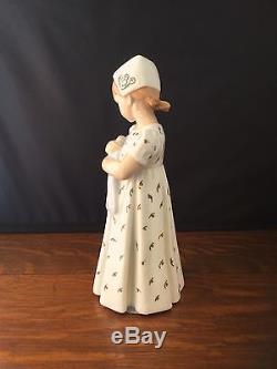 Vintage B&G Bing Grondahl MARY Girl with Doll 1721 Porcelain Denmark Figurine