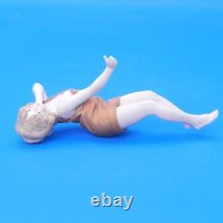 Vintage BATHING BEAUTY Porcelain Doll n Silk Suit German Art Deco Figurine 1920s