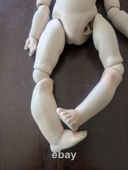 Vintage BJD Joy Doll Victorian Bisque Porcelain Doll 17 Articulated Jointed