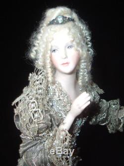 Vintage BLYTHE & SNODGRASS Porcelain FAIRY DOLL on AMETHYST 17 Artist OOAK