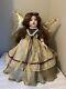 Vintage Brinn's Porcelain Christmas Angel Doll Collectors Edition Withstand Rare