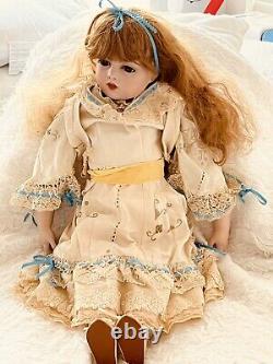 Vintage BRU JNE 13 French Porcelain Doll Victorian Dressed 30 Inches