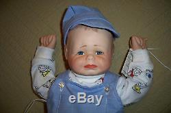 Vintage Baby Porcelain/Stuffed Doll Hand Made Battery/Cries By Lena Murphy 19