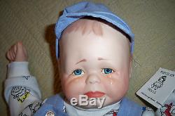 Vintage Baby Porcelain/Stuffed Doll Hand Made Battery/Cries By Lena Murphy 19