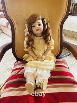 Vintage Beautiful Porcelain Doll. K R Reproduction