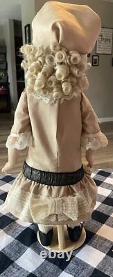 Vintage Beautiful Porcelain Doll. K R Reproduction